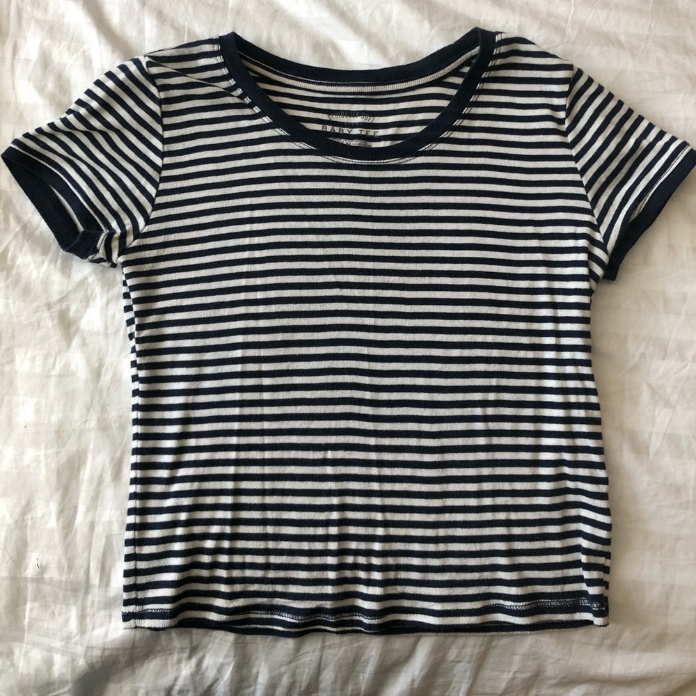 Striped crop top